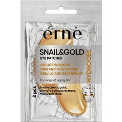 Erne Gold Threads & Snail Extract Eye Patches για Αντιγήρανση Μαύρους Κύκλους Λάμψη & Καταπράυνση με Εκχύλισμα Σαλιγκαριού 2τμχ