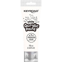Keyroad White Ακρυλικό Χρώμα Ζωγραφικής 75ml