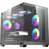 Darkflash B275 Pro Black Micro Tower Κουτί Υπολογιστή με Πλαϊνό Παράθυρο