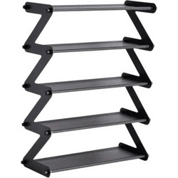 Tradesor Παπουτσοθήκη Rattan Μαύρη M45xΠ19xΥ60cm 522466b