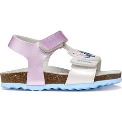Geox Lilo & Stitch Παιδικά Πέδιλα για Κορίτσι Ανατομικά Ροζ Διαφανή B652RB000NFC1294