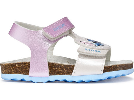Geox Lilo & Stitch Παιδικά Πέδιλα για Κορίτσι Ανατομικά Ροζ Διαφανή B652RB000NFC1294