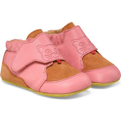 Affenzahn Crawly Βρεφικά Slip Ons Αγκαλιάς Ροζ Lime