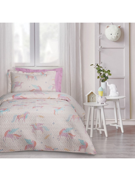 Das Home Παιδικό Κουβερλί Μονό Microfiber 160x240 4981 Ροζ