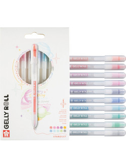 Sakura Gelly Roll Stardust Σετ Στυλό Gel Πολύχρωμο 10τμχ PXGBRASTA10