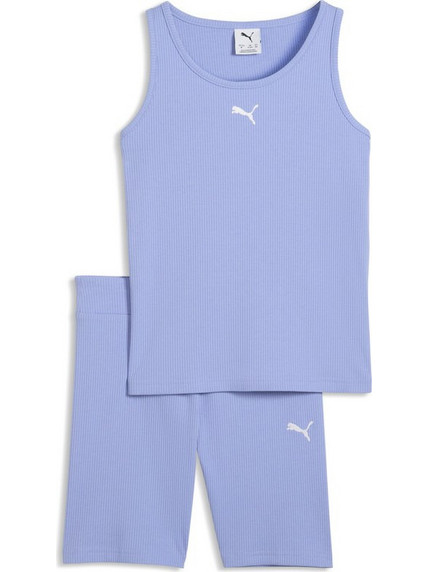 Puma Παιδικό Σετ για Κορίτσι Καλοκαιρινό Λιλά 692477-60