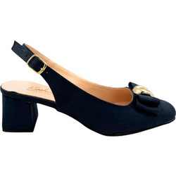 Blondie Γόβες Slingback με Λεπτό Χαμηλό Τακούνι & Φιόγκο Navy Μπλε 1410
