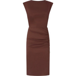 Pinko Alissa Midi Βραδινό Φόρεμα Σοκολατί 106521A34I-L78