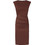 Pinko Alissa Midi Βραδινό Φόρεμα Σοκολατί 106521A34I-L78