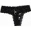 Dik Prestige Γυναικείο Sexy String με Δαντέλα Μαύρο 6397