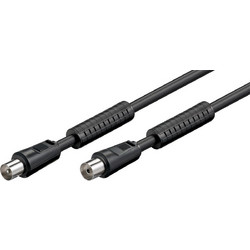 ATC Καλώδιο Κεραίας Coax Male to Coax Female 1.5m Black 00934