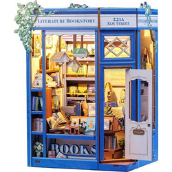 Cutebee Literature Bookstore 3D Book Nook DIY 186 Κομμάτια 17.9cm