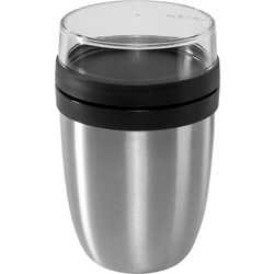 Mepal Ellipse Δοχεία Φαγητού Θερμός Inox 700ml Ασημί Μαύρα 2τμχ