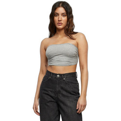 Urban Classics Γυναικείο Καλοκαιρινό Crop Top Βαμβακερό Γκρι TB451-00111