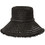 Funky Buddha Γυναικείο Καπέλο Fedora Ψάθινο Μαύρο FBL01315510