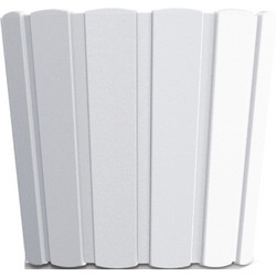 Prosperplast Boardee Basic Γλάστρα Στρογγυλή Πλαστική Λευκή 19.9x17.9cm DDE200-S449