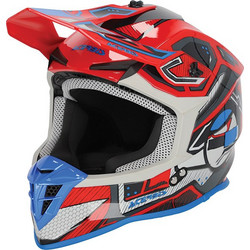 Acerbis Linear Red Blue Κράνος Μηχανής Motocross 1350gr