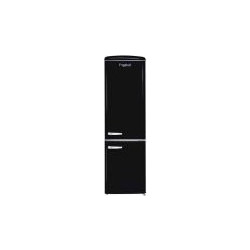 Frigelux CB255RND Retro Ψυγειοκαταψύκτης 246lt Υ181xΠ55xΒ57.5cm Μαύρος