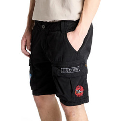 Alpha Industries Ανδρική Βερμούδα Cargo Μαύρη 156254-03