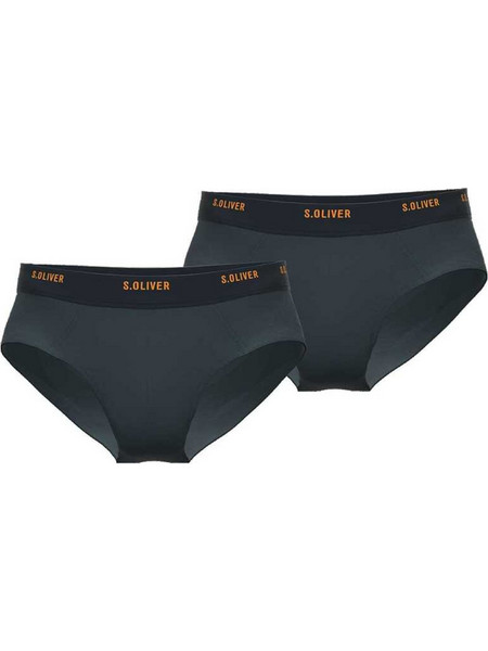 S.Oliver Ανδρικά Σλιπ Βαμβακερά Ανθρακί 2Pack 26899974294-9581