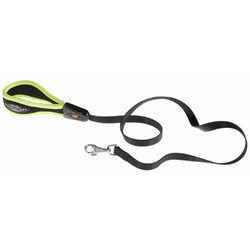 Ferplast Ergocomfort Fluo Λουρί Σκύλου 1.2m x 15mm Μαύρο Lime