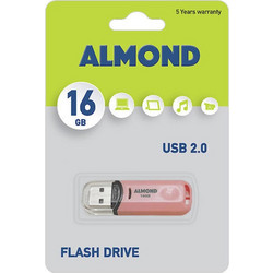 Almond Pastel 16GB USB Stick 2.0 με USB-A Ροζ