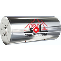 SOL-Violaris Boiler Ηλιακού 120lt Glass Διπλής Ενέργειας