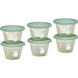 Miffy Σετ Δοχεία Φαγητού Koko Green 120ml 6τμχ