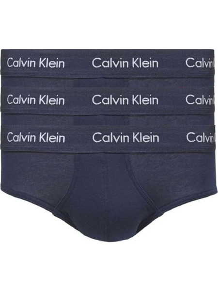 Calvin Klein Ανδρικά Σλιπ Βαμβακερά Navy Μπλε 3Pack 0000U2661G-DBL