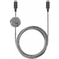 Native Union Braided USB-C to USB-C 240W 1.8m Black White ACABLE-C-ZEB-NP