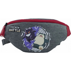 CyP Brands Pokemon Battle Παιδικό Τσαντάκι Μέσης Γκρι BD20-21PK