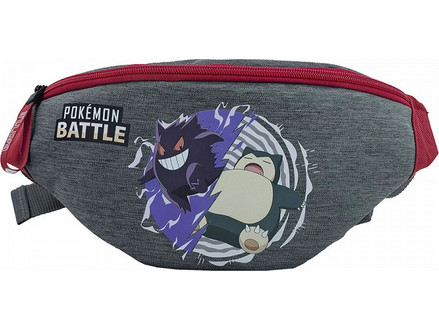CyP Brands Pokemon Battle Παιδικό Τσαντάκι Μέσης Γκρι BD20-21PK