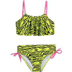 Funky Παιδικό Μαγιό Bikini Set για Κορίτσι Κίτρινο Μαύρο Φούξια 126-0507-1