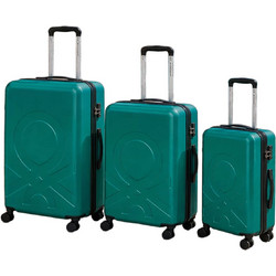 Delsey x Benetton B0376682103 Σετ Βαλίτσες 3τμχ Πράσινες