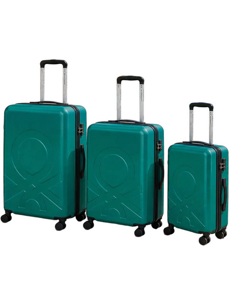 Delsey x Benetton B0376682103 Σετ Βαλίτσες 3τμχ Πράσινες