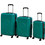 Delsey x Benetton B0376682103 Σετ Βαλίτσες 3τμχ Πράσινες