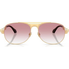 Versace VE2302 15233B Ανδρικά Γυαλιά Ηλίου Aviator Μεταλλικά Χρυσά με Ροζ Φακό