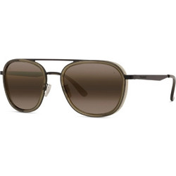 Vuarnet VL40008U 96G Ανδρικά Γυαλιά Ηλίου Aviator Μεταλλικά Μαύρα με Καφέ Φακό