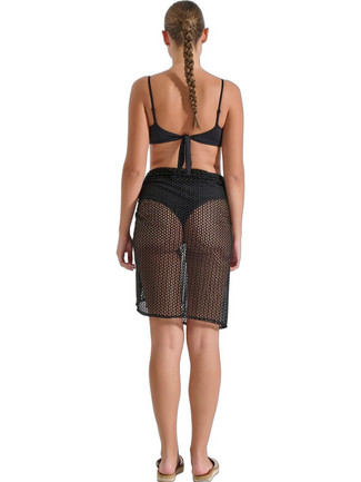 Milena By Paris Παρεό Μακρύ Μαύρο 40346