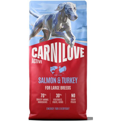 Carnilove Active Adult Large Breeds Grain Free with Salmon & Turkey 4kg
