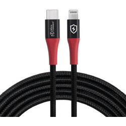 Microconnect Braided USB-C to Lightning Cable 60W 1.5m Red Black 5704174999331