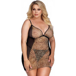 Anais Marciana Sexy Babydoll See Through Μαύρο Καφέ AS10055
