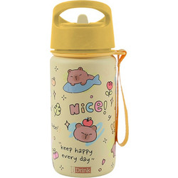 iDrink Capybara Παιδικό Παγούρι Πλαστικό BPA Free Κίτρινο 500ml