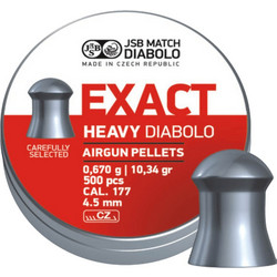 JSB Exact Heavy Βολίδες Pellets Αεροβόλου 4.52mm 0.67g / 10.34gr 500τμχ 546267-500