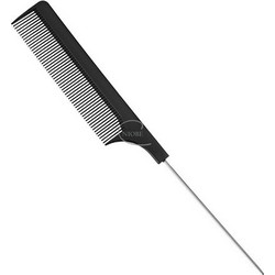 Niobe Χ-7105 Επαγγελματική Χτένα Μαλλιών Λισουάρ Μεταλλική για Κρεπάρισμα Μαύρη