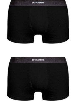 Dsquared2 Ανδρικά Σλιπ Βαμβακερά Μαύρα 2Pack DCX210070-001