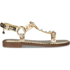 Envie Shoes Δερμάτινα Γυναικεία Σανδάλια Χρυσά E96-23339-59