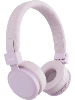 Hama Freedom Lit III Ενσύρματα & Ασύρματα Bluetooth Ακουστικά On Ear Λιλά