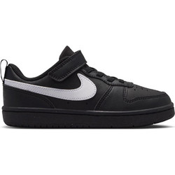 Nike Court Borough Παιδικά Sneakers Μαύρα Λευκά DV5457-013