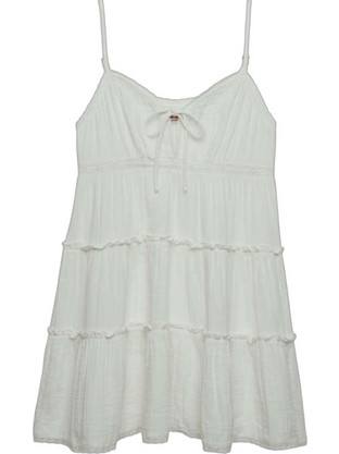 Superdry Mini Καλοκαιρινό Καθημερινό Φόρεμα Λευκό W8012115A-71D